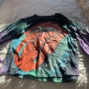 Rolling Stones Graphic Tie Dye Long Sleeve T-Shirt